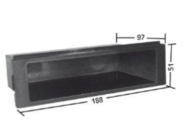 Ablagefach für alle 2-DIN/Doppel-DIN Blenden für 1-DIN(Z)