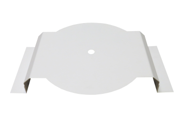 Antenna mount white for 1 motorhome antenna 360*360*1.5 mm