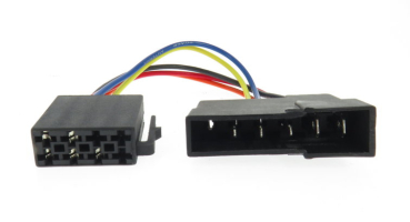 Retro Iso Strom Adapter auf Flachsteckzungen