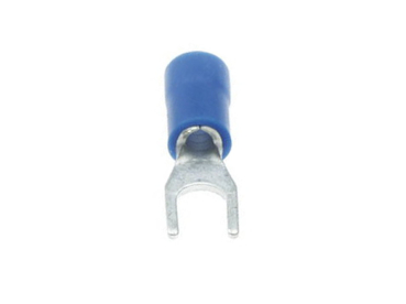 Gabel blau, 5mm, für Kabel bis 2,5 mm², 100 St. lose, BF-4  (Z)