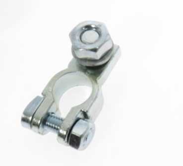 Batterieklemme Plus, M10, mit Scheibe, Federring, Mutter