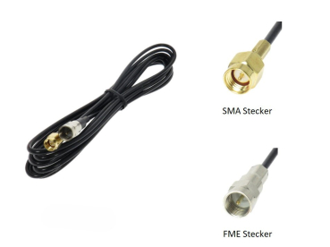Antennenverlängerung FME Stecker - SMA Stecker, 600 cm, RG58 Kabel