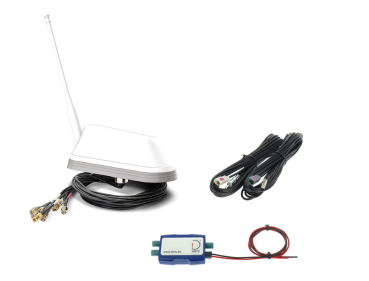 SELFSAT Shark Antenne weiß, DAB+/FM und 7,5m LowLosskabel