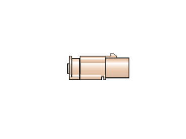 FAKRA Stecker Gehäuse I-Kodierung beige für RG174