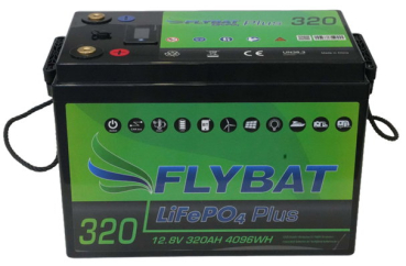 Lithiumbatterie FLYBAT LiFePO4 12,8V 320Ah mit Heizung und Smart BT