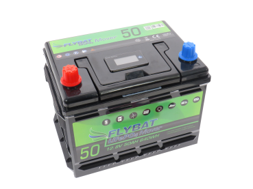 Lithiumbatterie FLYBAT 50Ah mit Smart BMS für Mover und Lithium Ladegerät