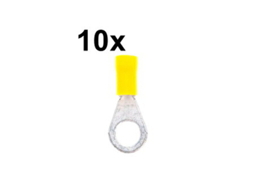 Ring eyelet M10, PU=10, yellow, industrial quality