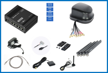 Teltonika 5G Router RUTX50-12V und Antenne DZ_ANT1030