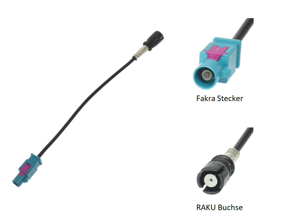  Antennenadapter Fakra Stecker - RAKU 2 Buchse