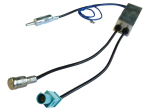 Phantomadapter AUDI - DIN Stecker, Diversity Fakra/ISO -DIN