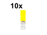 Flat receptacle 6.3x0.8 mm, PU=10, yellow, Ind.-Qual.