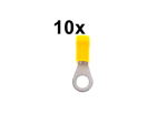 Ring eyelet M6, PU=10, yellow, industrial quality